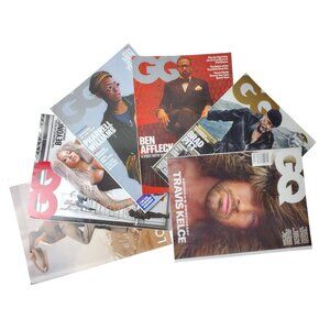 GQ Magazine 6 Issue Bundle 2024/2025 Travis Kelce Beyonce Brad Pitt Ben Affleck
